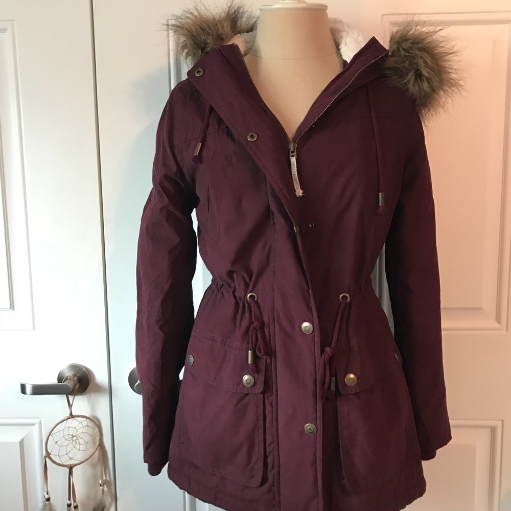 Burgundy Utility Jacket